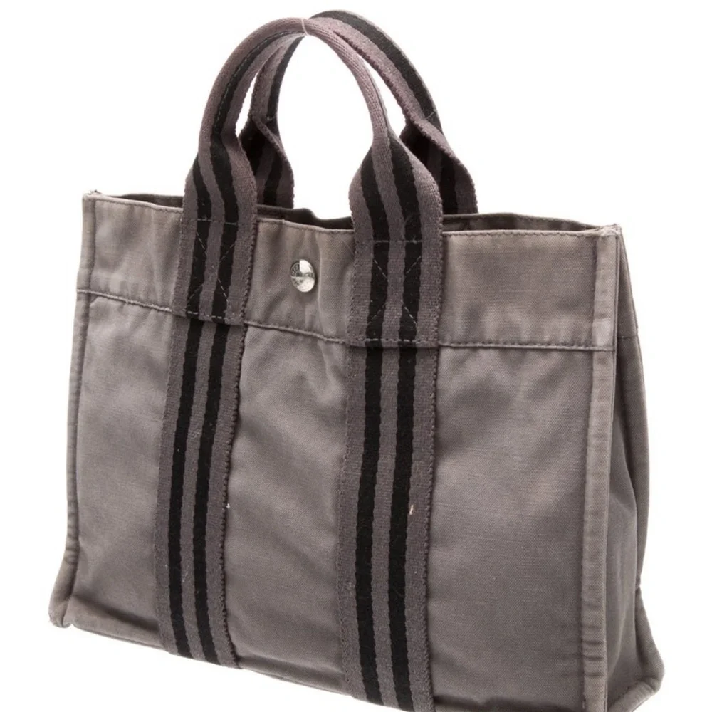 Hermes Toile Fourre-Tout PM Canvas Tote Bag - Picture 2 of 4